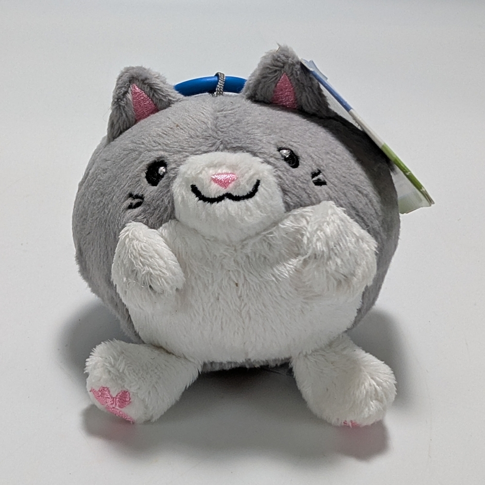 Squishable Micro Grey Kitty Keychain NWT